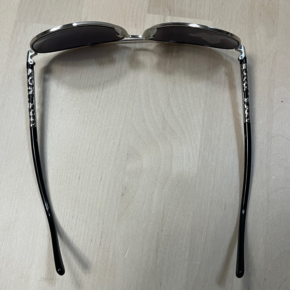 Burberry 3089 Silver & Black Aviator Sunglasses FRAMES ONLY - Picture 7 of 16